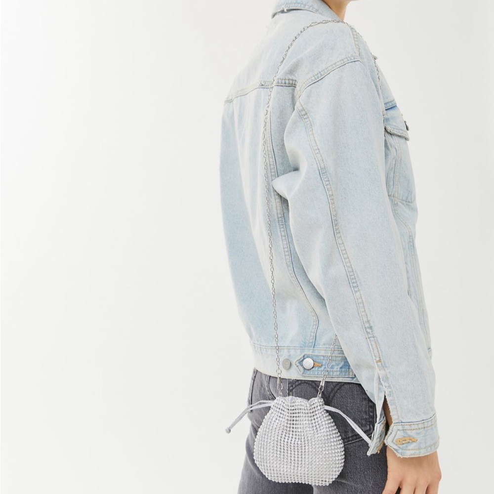 Urban outfitters mini rhinestone bucket back